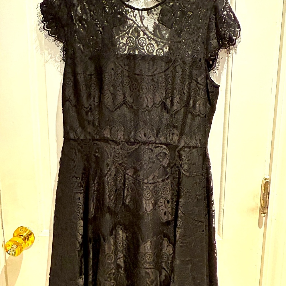 BB Dakota Black lace cocktail dress. Excellent condition.